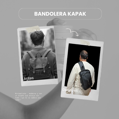 Kapak Bandolera de diseño antirrobo