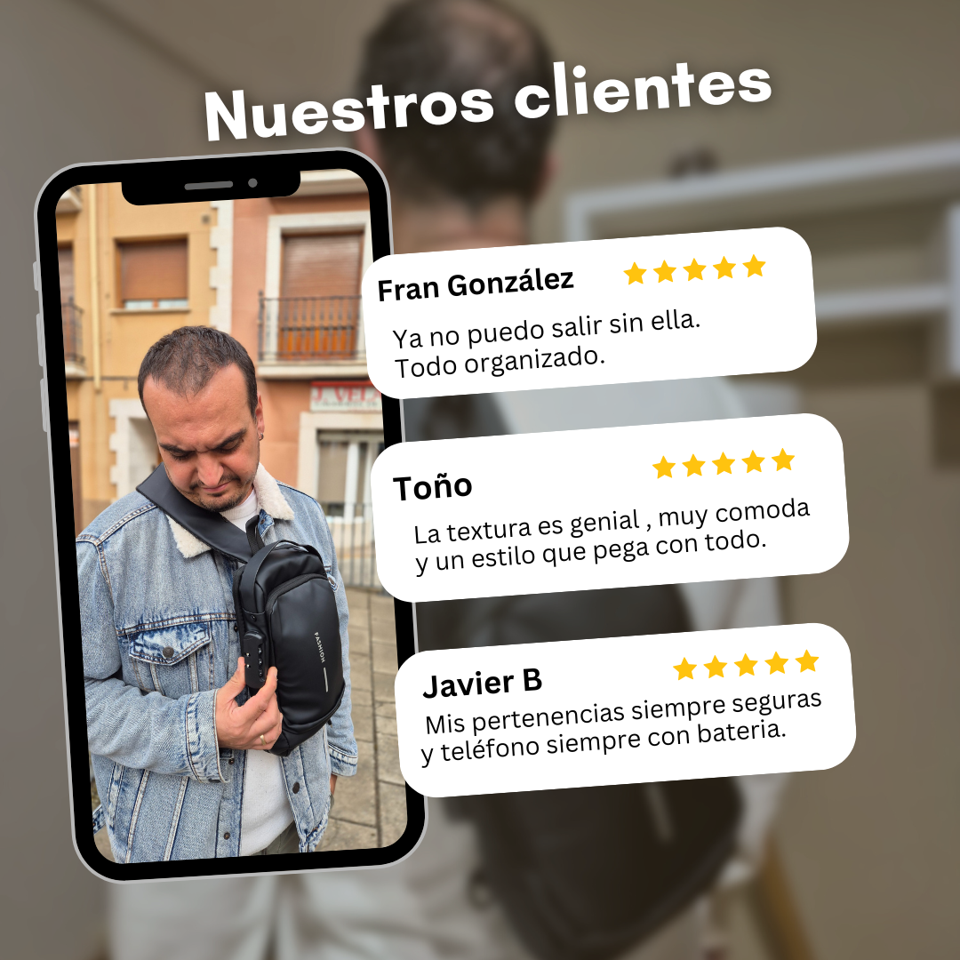 Kapak Bandolera de diseño antirrobo