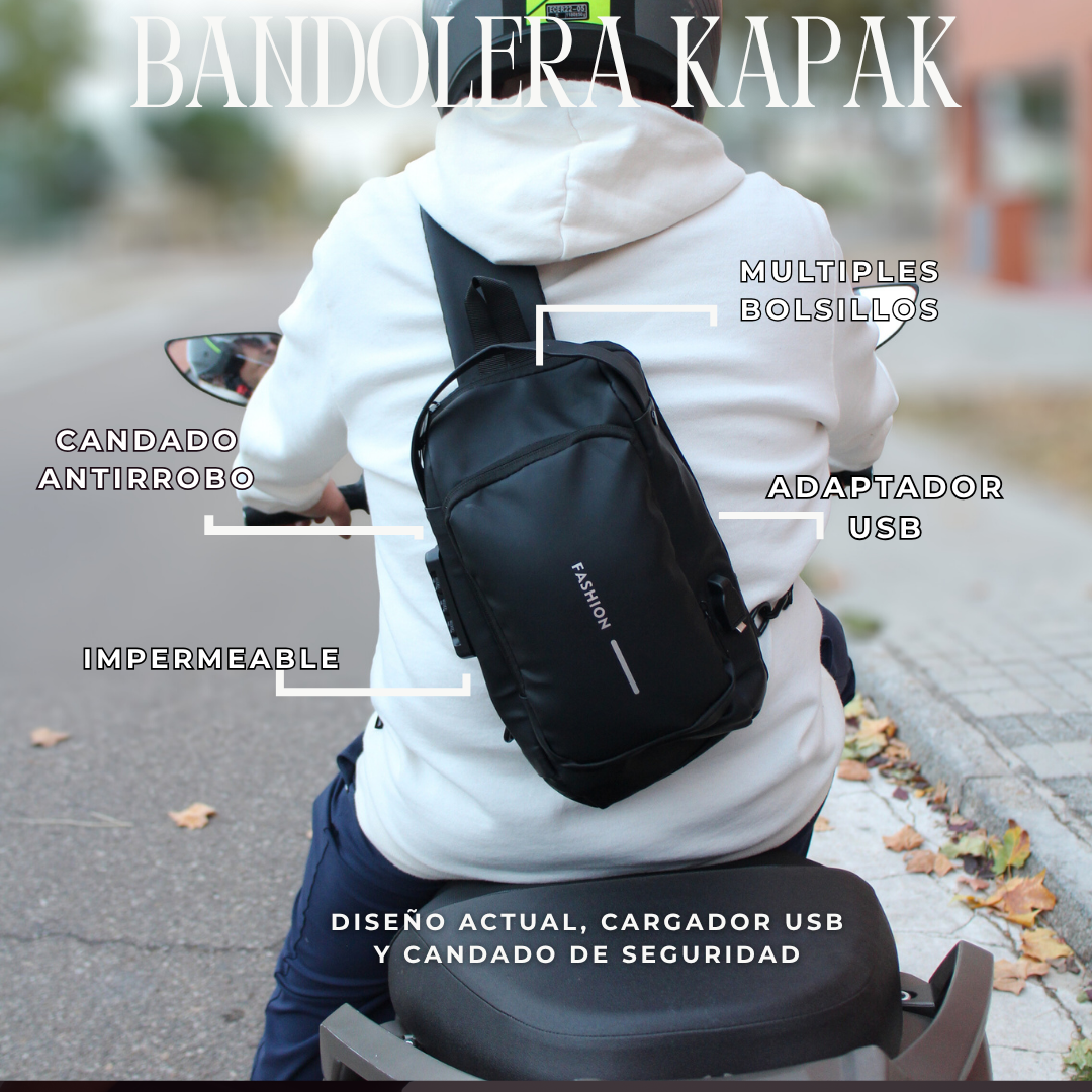 Kapak Bandolera de diseño antirrobo