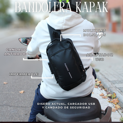 Kapak Bandolera de diseño antirrobo